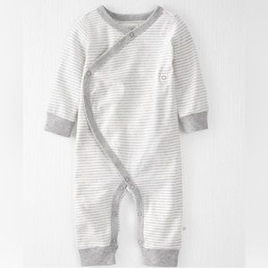 Carter’s Organic Cotton Sleep & Play - White & Gray Stripe